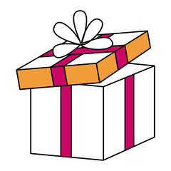 gift box present icon vector illustration design