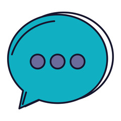 speech bubble message icon vector illustration design