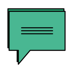 speech bubble message icon vector illustration design