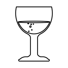 wine cup isolated icon vector illustration design