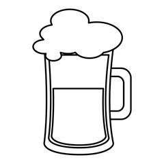 beer jar isolated icon vector illustration design