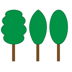 Tree green sign set 2.06