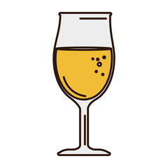 wine cup isolated icon vector illustration design