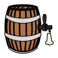 beer barrel isolated icon vector illustration design