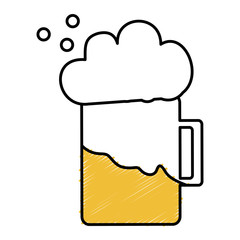 beer jar isolated icon vector illustration design