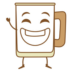 beer jar kawaii character vector illustration design