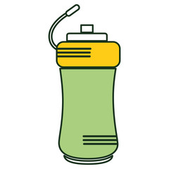 bottle gym isolated icon vector illustration design