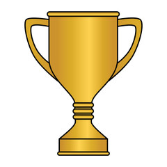 trophy cup award icon vector illustration design