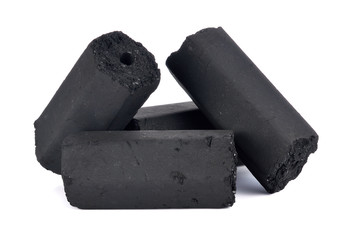 charcoal isolated on white background