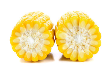 Corn isolated on white background.