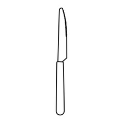 kitchen knife isolated icon vector illustration design