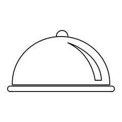 tray server isolated icon vector illustration design
