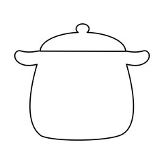 kitchen pot isolated icon vector illustration design