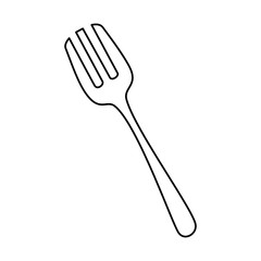 fork cutlery isolated icon vector illustration design