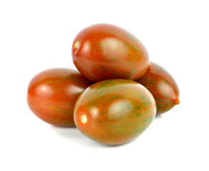 Tomato or Brown color tomato on white background