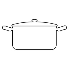 kitchen pot isolated icon vector illustration design