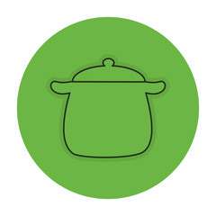 kitchen pot isolated icon vector illustration design