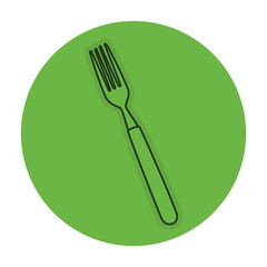 fork cutlery isolated icon vector illustration design