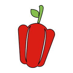 pepper fresh vegetable icon vector illustration design