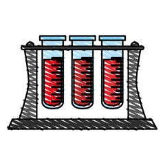 testing tube vector illustration