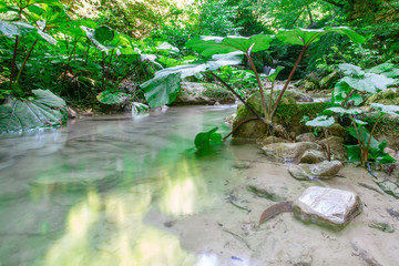 Erfelek waterfall in Sinop,Turkey.Long Exposure Photography style.