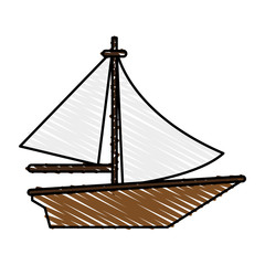 Sailboat vector illustration