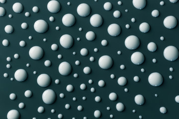 White drops on smooth surface