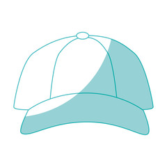 cap accessory icon over white background vector illustration