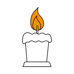 candle vector illustration