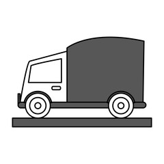 cargo truck vector illustration