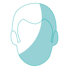 avatar man icon over white background vector illustration
