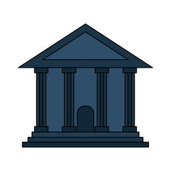 ancient greek building icon image