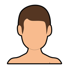 avatar man icon over white background colorful design vector illustration