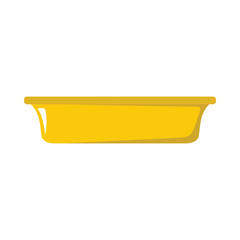 Plate dish cartoon icon. Kitchen tools, cookware and kitchenware vector illustration for you kitchen design