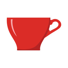 Cup dish cartoon icon. Kitchen tool, cookware and kitchenware vector illustration for you kitchen design