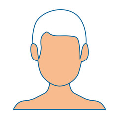 avatar man icon over white background colorful design vector illustration