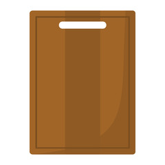 Cutting board cartoon icon. Kitchen tool, cookware and kitchenware vector illustration for you kitchen