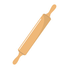 Rolling pin board cartoon icon. Kitchen tool, cookware and kitchenware vector illustration for you kitchen