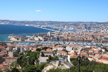 Obraz premium Panorama sur Marseille depuis notre dame de la garde