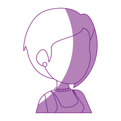 avatar woman icon over white background vector illustration