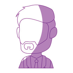 avatar man icon over white background vector illustration