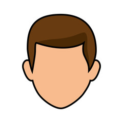 avatar man icon over white background vector illustration