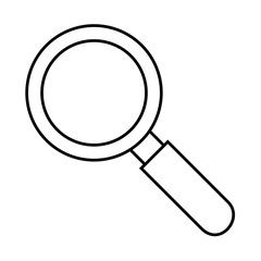 magnifying glass icon over white background vector illustration