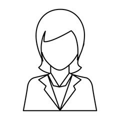 Obraz premium businesswoman icon over white background vector illustration