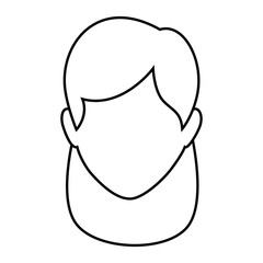 Obraz na płótnie Canvas woman face icon over white background vector illustration