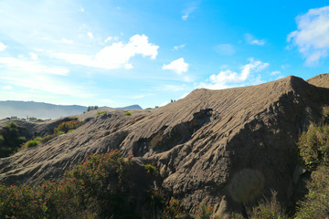 mountain with blue sky