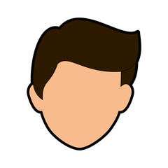 avatar man icon over white background vector illustration