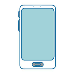 smartphone device icon over white background vector illustration