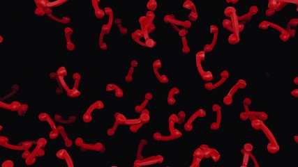 Looping 3d animation featuring falling retro red phone handsets against a dark background.
- Powered by Adobe