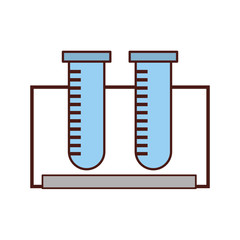 tube test isolated icon vector illustration design